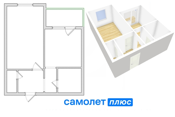 
  Продается 1-комн. квартира, 31 м², Солнечный мкр, д. 4б
. Фото 1.