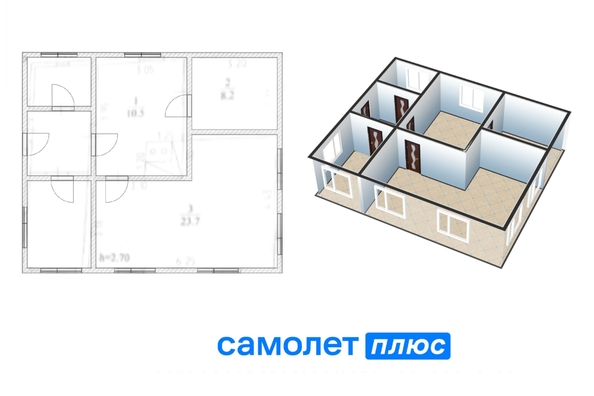 
   Продам дом, 42.4 м², Кемерово

. Фото 2.