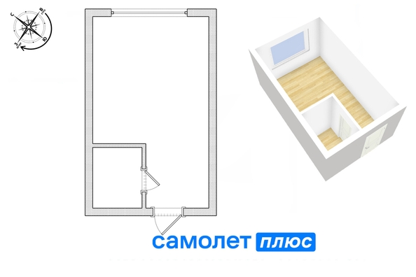 
   Продам 1-комнатную, 17.2 м², Спортивная ул, 34а

. Фото 2.