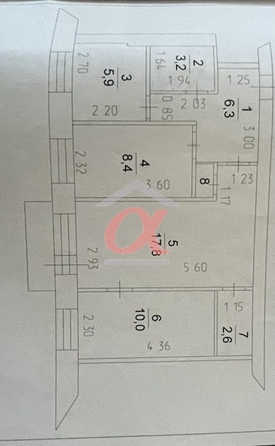 
   Продам 3-комнатную, 54.8 м², Красная ул, 25

. Фото 17.