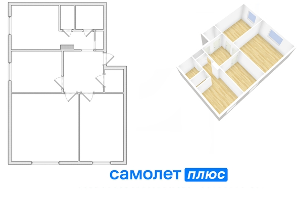 
  Продается 3-комн. квартира, 66 м², Свободы ул, д. 19
. Фото 27.