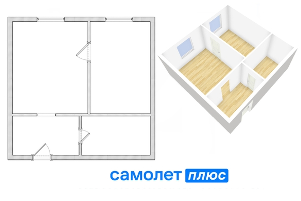 
   Продам 1-комнатную, 32.7 м², Дегтярева ул, 6

. Фото 1.