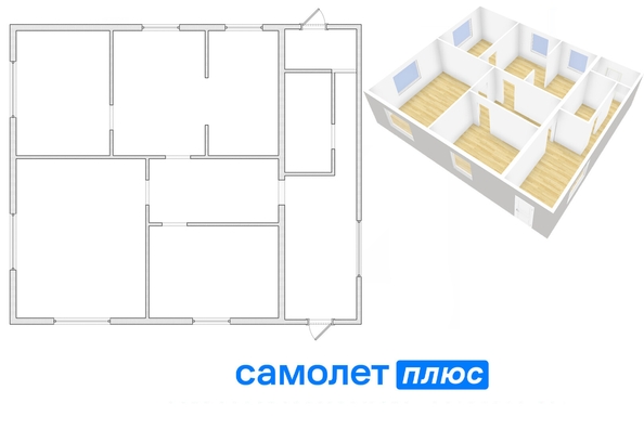 
   Продам дом, 94.8 м², Кемерово

. Фото 1.