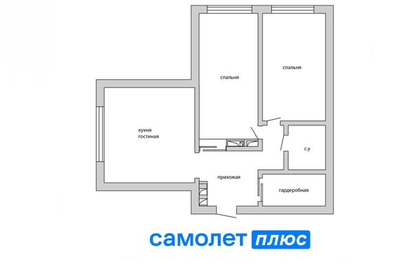 
  Продается 3-комн. квартира, 76 м², Московский пр-кт, д. 14
. Фото 2.