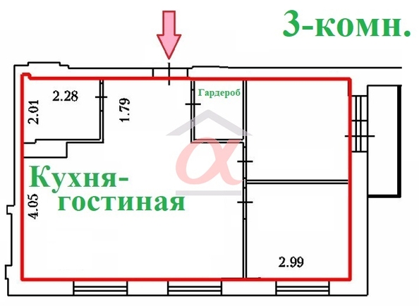 
   Продам 3-комнатную, 55.1 м², Тухачевского ул, 29Б

. Фото 10.