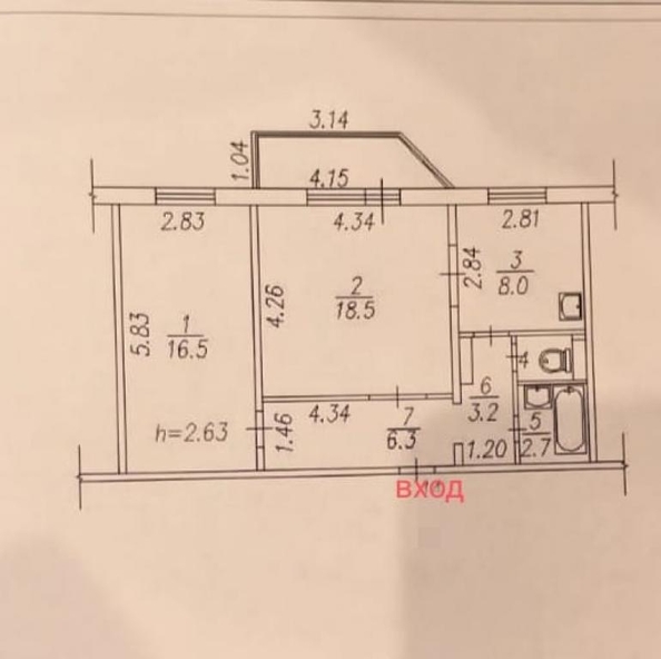 
   Продам 2-комнатную, 56.5 м², Звездова  ул, 74

. Фото 9.