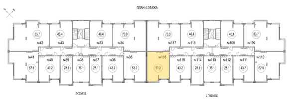 
   Продам 2-комнатную, 53.2 м², Солнечный бульвар, дом 24 корп 4

. Фото 5.