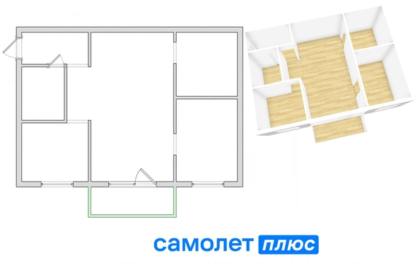 
  Продается 2-комн. квартира, 42.7 м², Леонова ул, д. 6
. Фото 19.