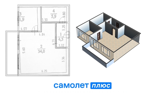 
  Продается 2-комн. квартира, 55 м², Юрия Двужильного ул, д. 24/2
. Фото 15.