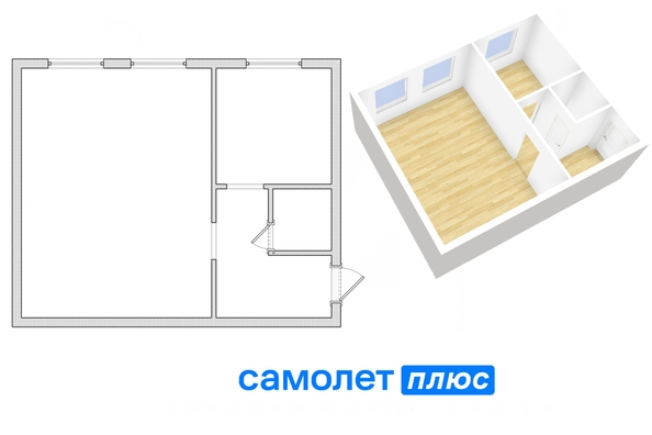 
  Продается 1-комн. квартира, 34.4 м², 3-я Рабочая ул, д. 14
. Фото 2.