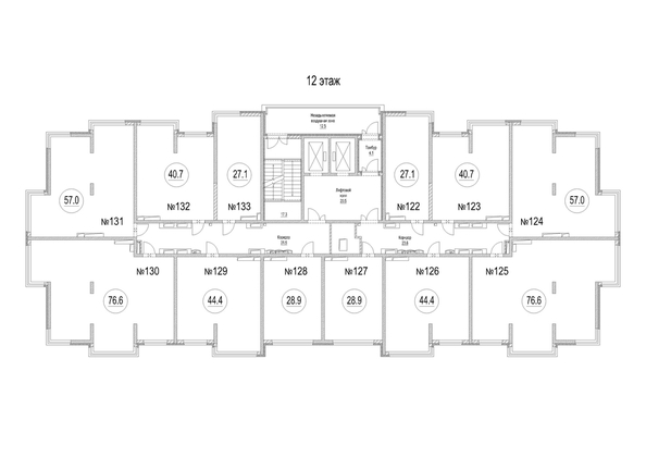 
   Продам 3-комнатную, 76.6 м², Сити-парк, дом 5

. Фото 1.
