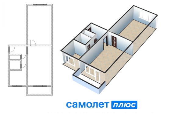 
  Продается 2-комн. квартира, 45.6 м², Шахтеров пр-кт, д. 38
. Фото 20.