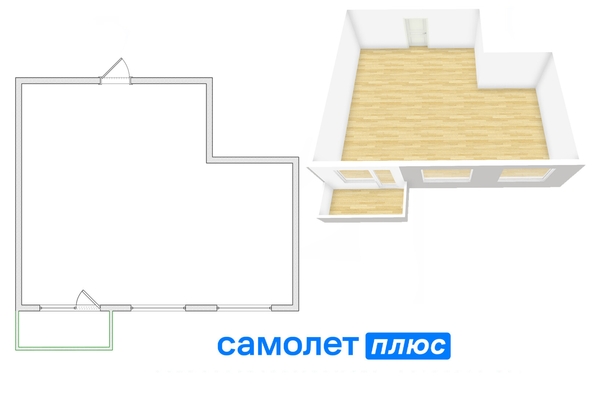 
  Продается 3-комн. квартира, 61.2 м², ЖК Парковый, дом 3 этап 1
. Фото 15.