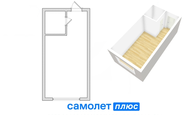 
  Продается студия, 22.6 м², Строителей б-р, д. 20
. Фото 1.