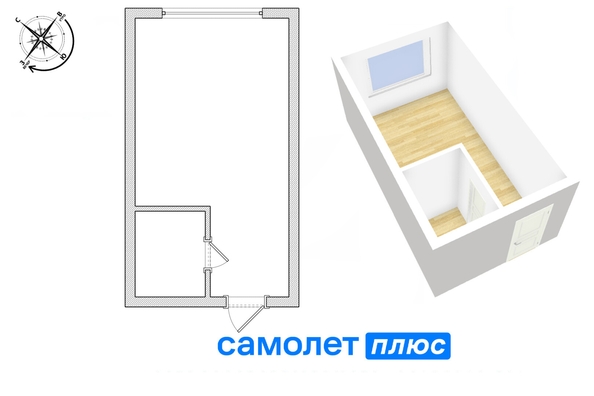
  Продается студия, 16.1 м², Ленинградский пр-кт, д. 18
. Фото 10.