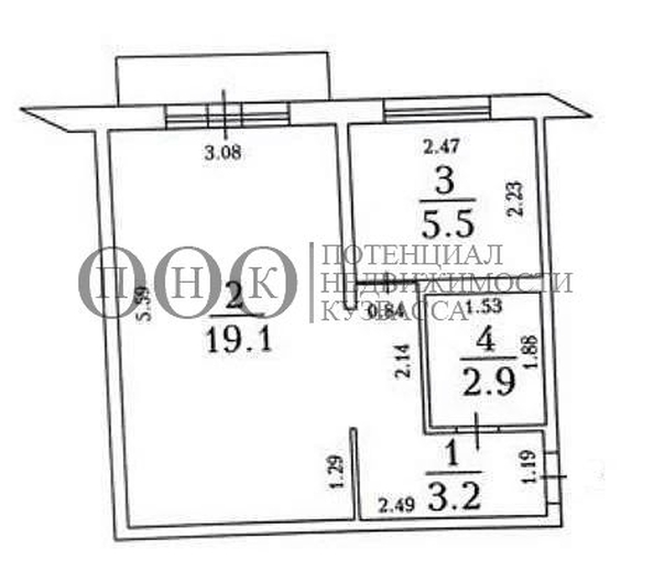 
  Продается 1-комн. квартира, 30.7 м², Ленина пр-кт, д. 41
. Фото 20.