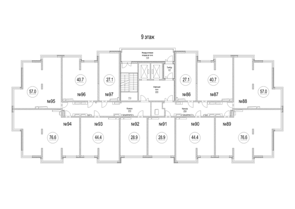 
  Продается 3-комн. квартира, 76.6 м², ЖК Сити-парк, дом 5
. Фото 1.