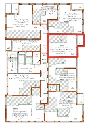 
  Продается 2-комн. квартира, 49.2 м², ЖК Чемпион-парк, дом 1
. Фото 13.