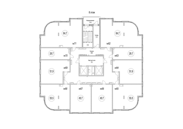 
  Продается 2-комн. квартира, 51.9 м², ЖК Панорама, (Октябрьский, 32а к.1)
. Фото 1.