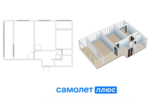 
  Продается 2-комн. квартира, 46.52 м², Октябрьский пр-кт, д. 89
. Фото 16.