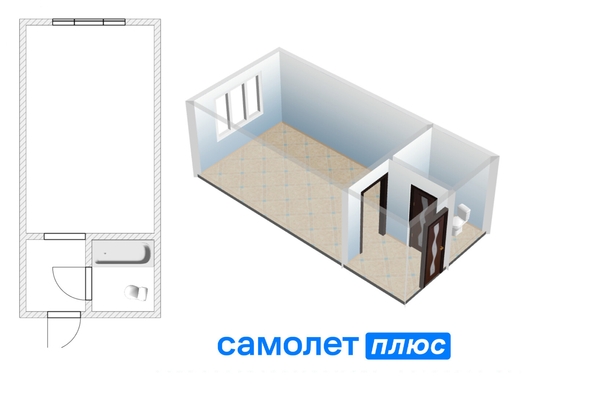
  Продается 1-комн. квартира, 22.3 м², Октябрьский пр-кт, д. 87
. Фото 16.