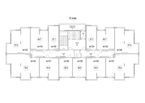 
  Продается 3-комн. квартира, 76.6 м², ЖК Сити-парк, дом 8
. Фото 1.