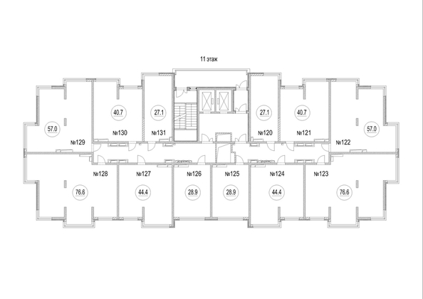 
  Продается студия, 28.9 м², ЖК Сити-парк, дом 2
. Фото 1.