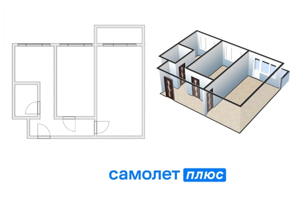
  Продается 2-комн. квартира, 43.5 м², Ленина пр-кт, д. 106
. Фото 16.