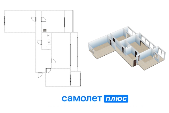 
  Продается 3-комн. квартира, 96.7 м², Юрия Двужильного ул, д. 10
. Фото 2.