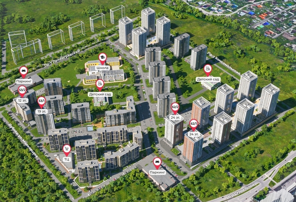 
  Продается 1-комн. квартира, 38.5 м², ЖК Верхний бульвар-2, дом 53 корп 2
. Фото 8.