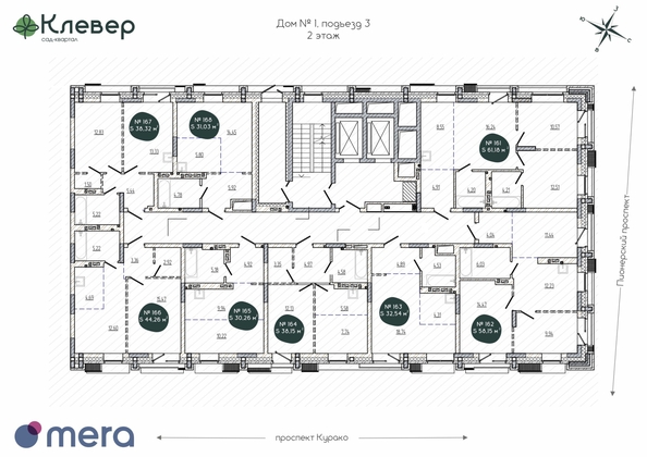 
  Продается 1-комн. квартира, 38.32 м², ЖК Клевер
. Фото 1.