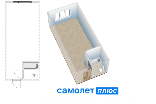 
  Продается 1-комн. квартира, 22.5 м², Ворошилова ул, д. 12
. Фото 7.