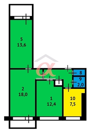
  Продается 3-комн. квартира, 60.5 м², Химиков пр-кт, д. 26
. Фото 25.