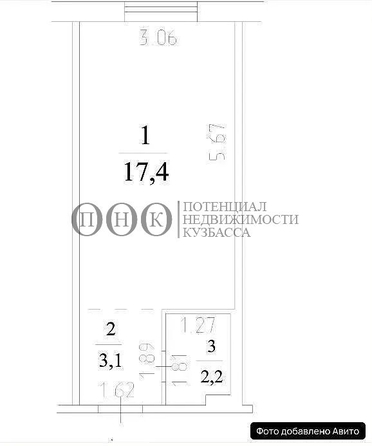 
  Продается 1-комн. квартира, 22.7 м², Московский пр-кт, д. 23
. Фото 6.