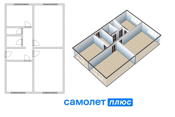 
  Продается 3-комн. квартира, 75.8 м², Патриотов ул, д. 7
. Фото 2.