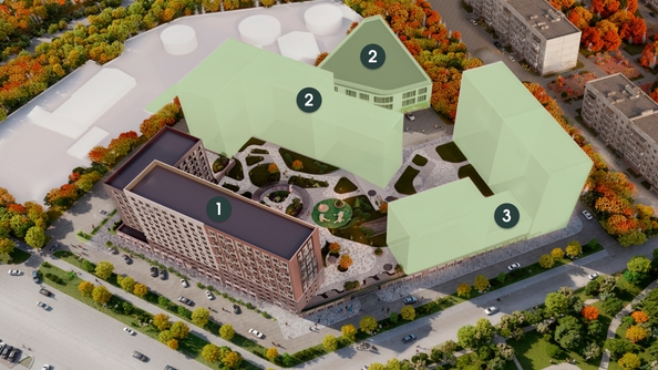 
  Продается 3-комн. квартира 59.47 м², в ЖК Клевер. Фото 2.