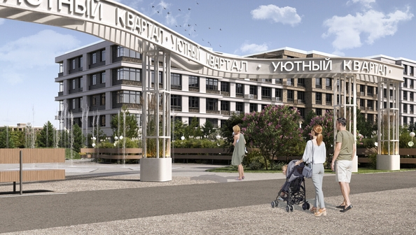 
  Продается студия 32.5 м², в ЖК Уютный квартал, дом 3. Фото 29.