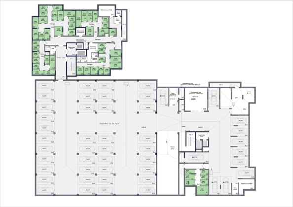 
  Продается парковка 16 м², в ЖК Чемпион-парк, дом 2. Фото 1.