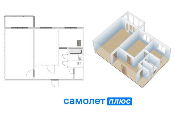 
  Продается 2-комн. квартира 43.4 м². Фото 15.