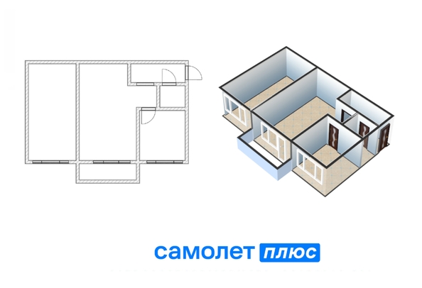 
  Продается 2-комн. квартира 42.8 м². Фото 24.