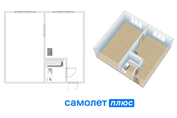 
  Продается 1-комн. квартира 33.3 м². Фото 22.