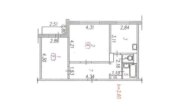 
  Продается 2-комн. квартира 52.2 м². Фото 19.