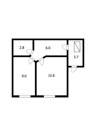 
  Продается 1-комн. квартира 34.3 м². Фото 12.