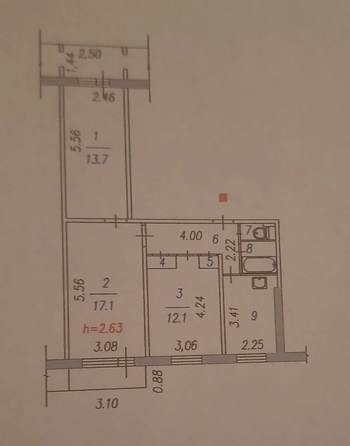 
  Продается 3-комн. квартира 60.6 м². Фото 25.