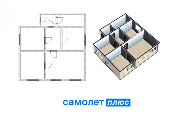 
  Продается дом 55 м². Фото 2.
