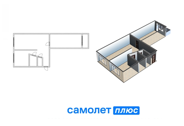 
  Продается 2-комн. квартира 45.4 м². Фото 35.