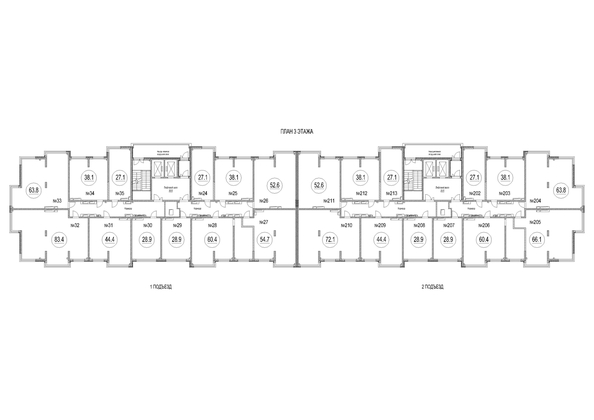 
  Продается студия 28.9 м², в ЖК Сити-парк, дом 10. Фото 1.