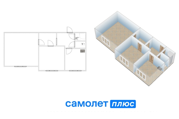 
  Продается 2-комн. квартира 54.7 м². Фото 17.