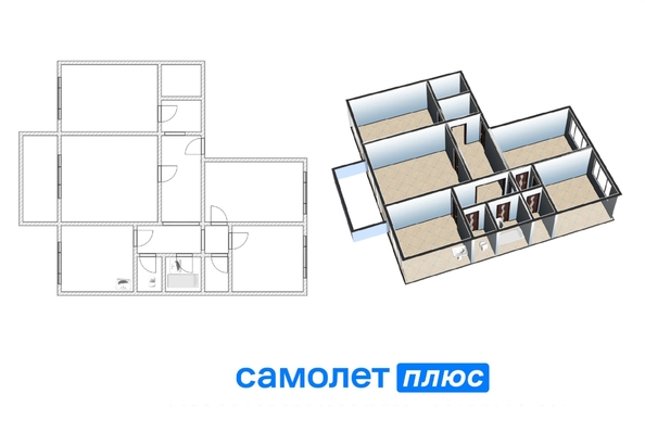 
  Продается 4-комн. квартира 80.2 м². Фото 33.