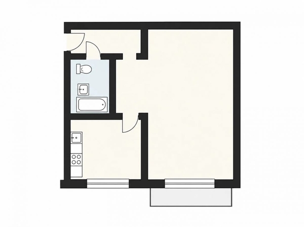 
  Продается 1-комн. квартира 30.5 м². Фото 10.